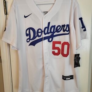 Nike Dodgers White Jersey